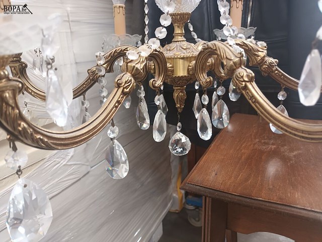 Lot 38 - luster koper met kristallen - afbeelding 4 van  4