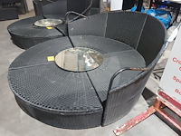 Lot 38 - rond lounge set - afbeelding 2 van  3