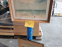 Lot 38 - schilderij. 2 stuks - afbeelding 1 van  5