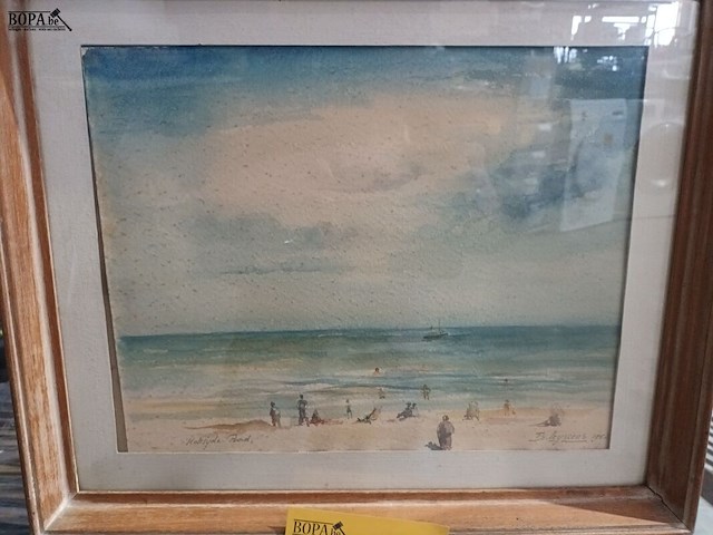 Lot 38 - schilderij. 2 stuks - afbeelding 2 van  5