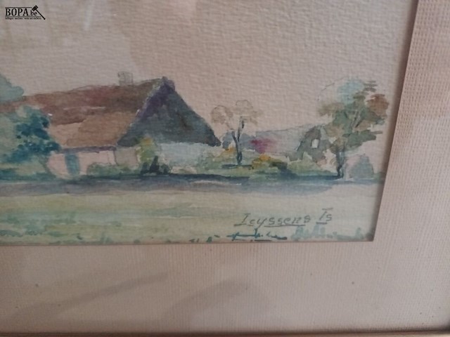 Lot 38 - schilderij. 2 stuks - afbeelding 5 van  5
