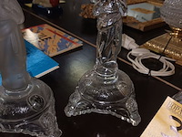 Lot 380 - kandelaars in glas. 6 stuks - afbeelding 4 van  4