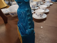 Lot 384 - chinees beeldje blauwe draak - afbeelding 4 van  4