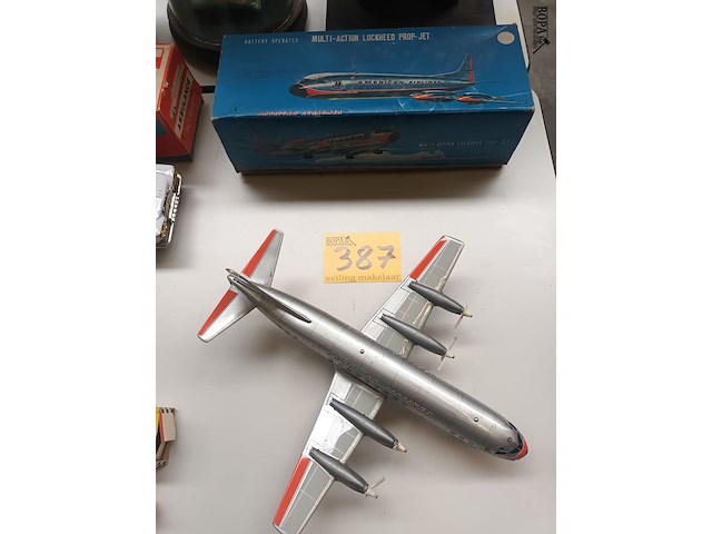 Lot 387 - blikken vliegtuig - afbeelding 1 van  6