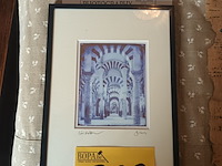 Lot 389 - kader kerk interieur - afbeelding 1 van  3