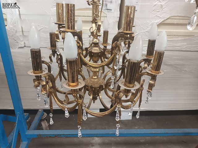 Lot 39 - luster koper met kristallen - afbeelding 4 van  5