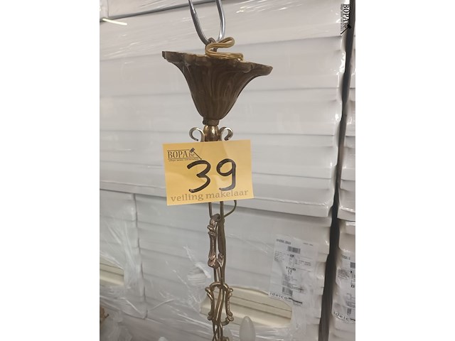 Lot 39 - luster koper met kristallen - afbeelding 5 van  5