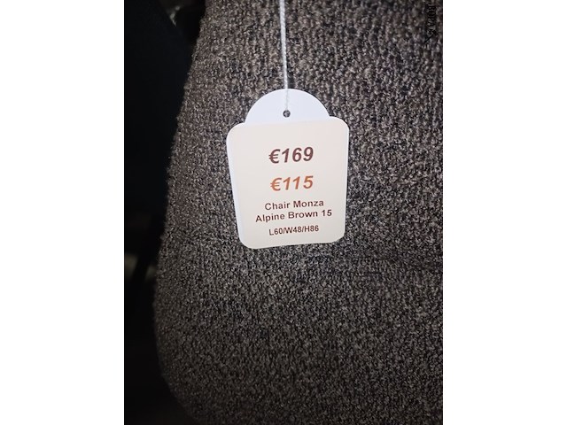 Lot 39 - stoel monza. 2 stuks - afbeelding 2 van  5