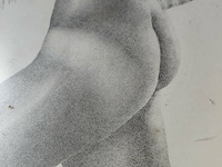 Lot 39 - tekening - naakte dame met bloem - a. duvillers - afbeelding 3 van  4