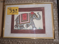 Lot 392 - kader olifant - afbeelding 1 van  2