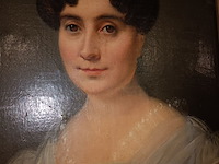 Lot 392 - schilderij portret dame - afbeelding 2 van  3