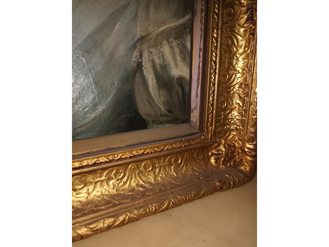 Lot 392 - schilderij portret dame - afbeelding 3 van  3