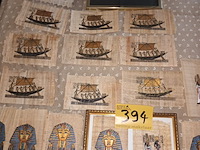 Lot 394 - egypte papyrus. 17 stuks - afbeelding 1 van  4