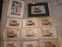 Lot 394 - egypte papyrus. 17 stuks - afbeelding 2 van  4