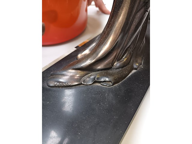 Lot 397 - art deco beeld - afbeelding 5 van  6