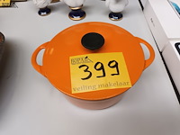 Lot 399 - kookpot cousances oranje - afbeelding 1 van  4