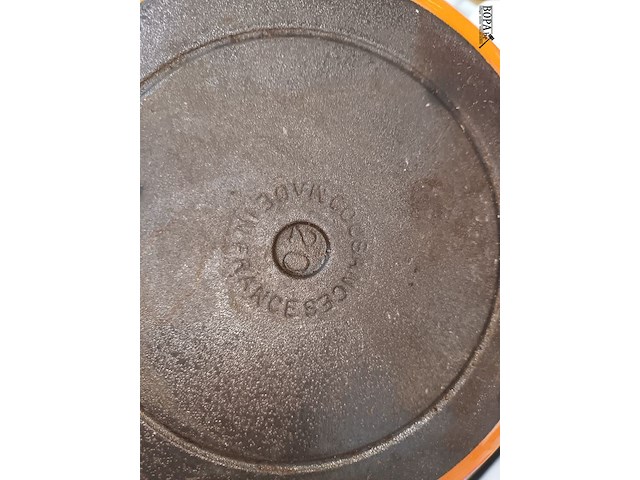 Lot 399 - kookpot cousances oranje - afbeelding 4 van  4