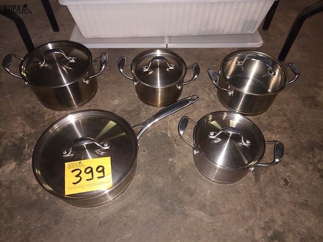 Lot 399 - kookpotten piet huysentruyt. 5 stuks - afbeelding 1 van  3