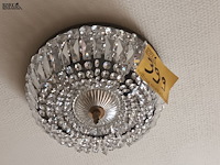 Lot 399 - plafondlamp met kristallen - afbeelding 3 van  3