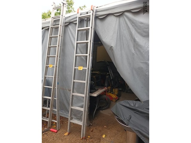 Lot 4 - aluminium ladder - afbeelding 1 van  4