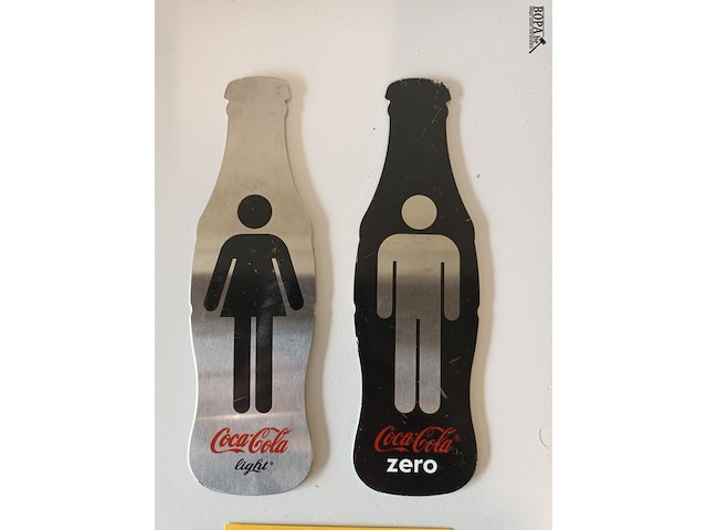 Lot 4 - coca cola deurplaatjes. 2 stuks - afbeelding 2 van  3