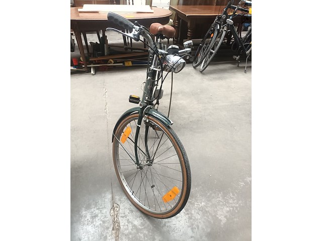 Lot 4 - herenfiets groen raleigh - afbeelding 3 van  4