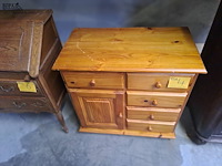 Lot 4 - kast met 5 lades en 1 deur - afbeelding 2 van  2