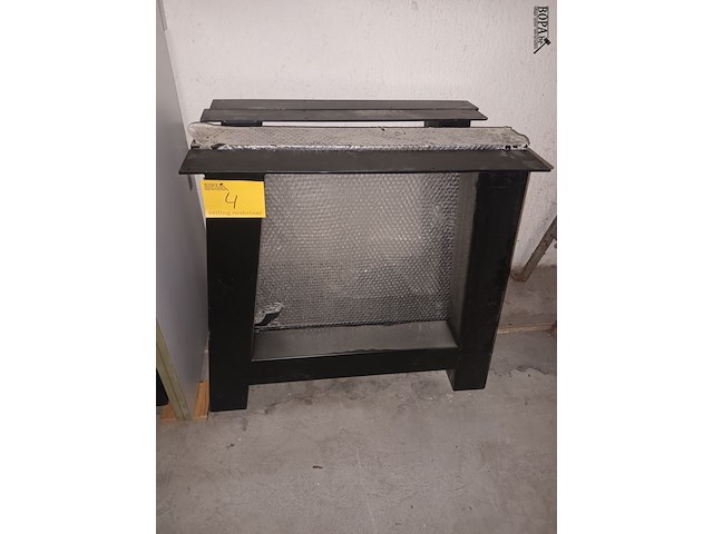 Lot 4 - metalen tafelpoten h-vorm. 4 stuks - afbeelding 1 van  3