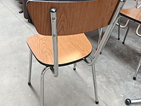 Lot 4 - retro keukenstoelen. 4 stuks - afbeelding 3 van  3