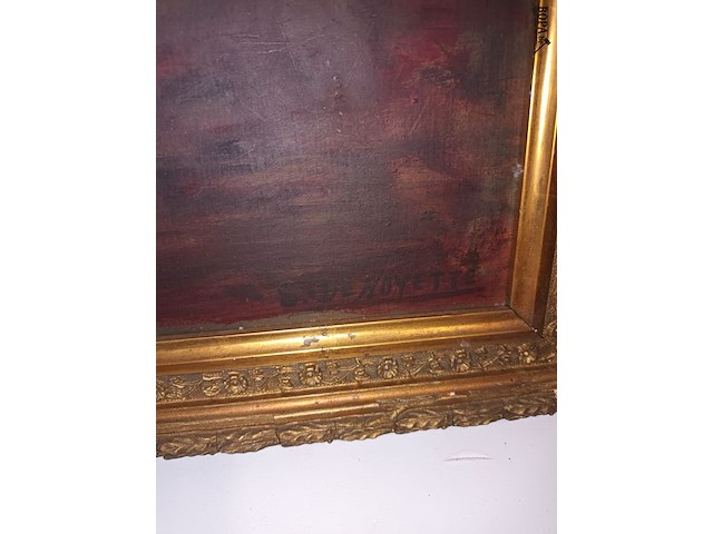 Lot 4 - schilderij bloemen - afbeelding 4 van  4