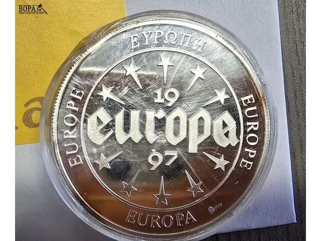 Lot 4 - set zilveren herdenkingsmunten europa 1997 - afbeelding 2 van  8