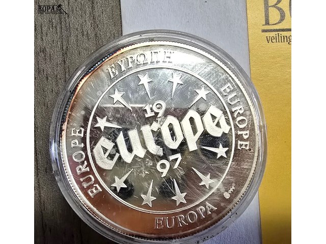 Lot 4 - set zilveren herdenkingsmunten europa 1997 - afbeelding 4 van  8