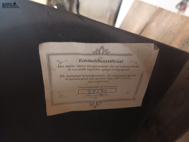 Lot 4 - tafellamp. 2 stuks - afbeelding 3 van  5