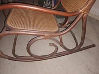Lot 4 - vintage thonet-stijl schommelstoel - afbeelding 3 van  4