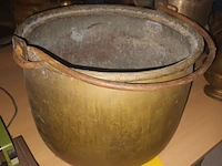 Lot 40 - antieke koperen ketel - afbeelding 3 van  3