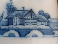 Lot 40 - antieke tegel in kader - afbeelding 3 van  4
