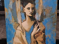 Lot 40 - replica 'spaanse vrouw uit mallorca' picasso - roze period - afbeelding 1 van  3