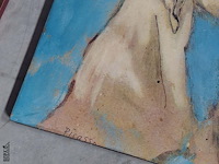 Lot 40 - replica 'spaanse vrouw uit mallorca' picasso - roze period - afbeelding 2 van  3