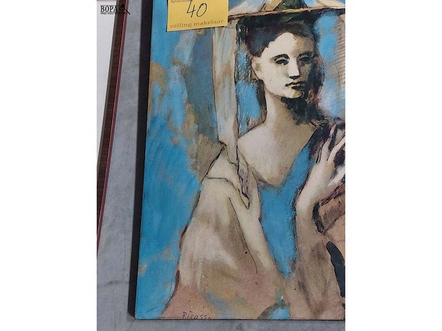 Lot 40 - replica 'spaanse vrouw uit mallorca' picasso - roze period - afbeelding 3 van  3