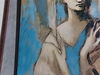 Lot 40 - replica 'spaanse vrouw uit mallorca' picasso - roze period - afbeelding 3 van  3