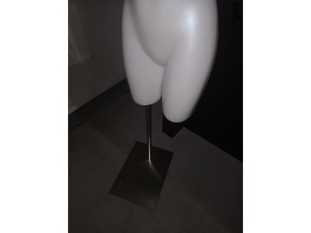 Lot 40 - witte torso vrouw met statief - afbeelding 2 van  3