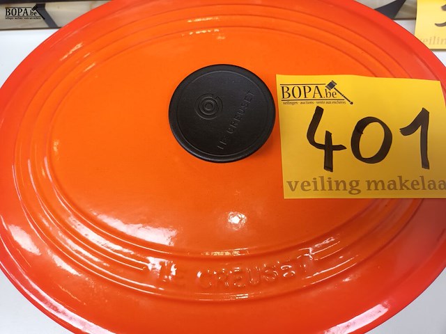 Lot 401 - kookpot le creuset oranje - afbeelding 2 van  4