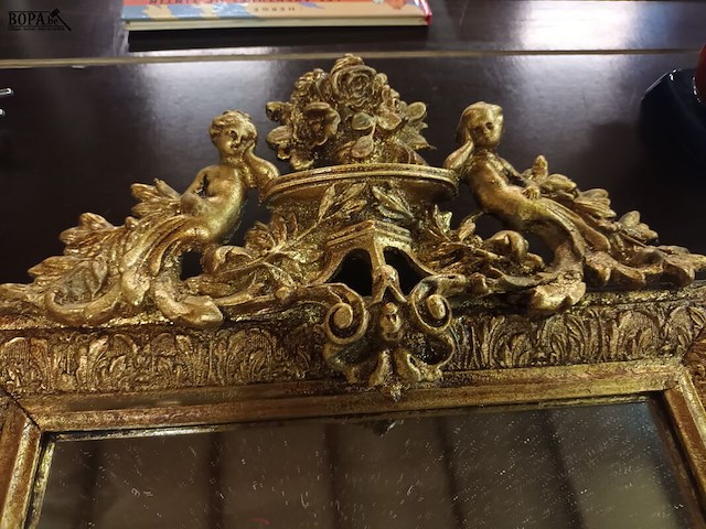 Lot 402 - vergulde spiegel - afbeelding 2 van  3