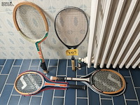 Lot 403 - vintage tennis rackets. 4 stuks - afbeelding 2 van  4
