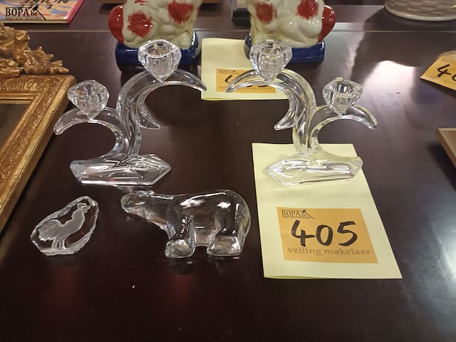 Lot 405 - kristal. 4 stuks - afbeelding 1 van  4