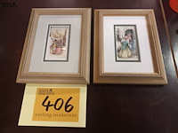 Lot 406 - kaders anton pieck. 2 stuks - afbeelding 1 van  3