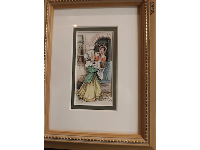 Lot 406 - kaders anton pieck. 2 stuks - afbeelding 2 van  3