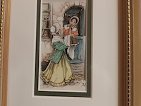 Lot 406 - kaders anton pieck. 2 stuks - afbeelding 2 van  3