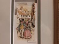 Lot 406 - kaders anton pieck. 2 stuks - afbeelding 3 van  3