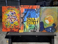 Lot 41 - abstracte schilderijen - debackere - afbeelding 1 van  4